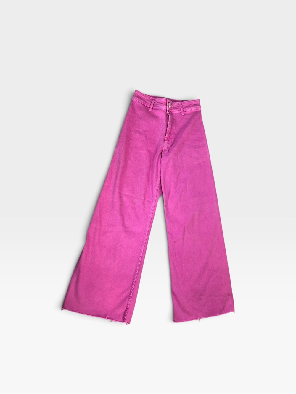 Zara Hot Pink Wide-Leg Pants